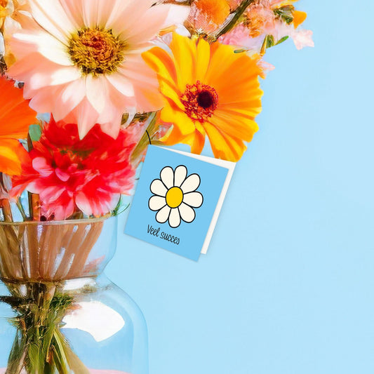 Bloemenkaartje - Veel succes