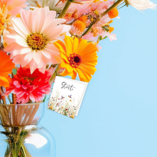 Bloemenkaartje - Sterkte