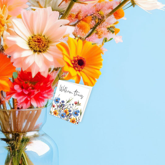 Bloemenkaartje - Welkom thuis