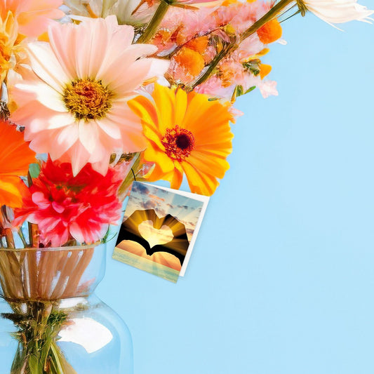 Bloemenkaartje - Hartje