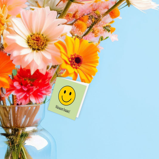 Bloemenkaartje - Nieuwe baan!