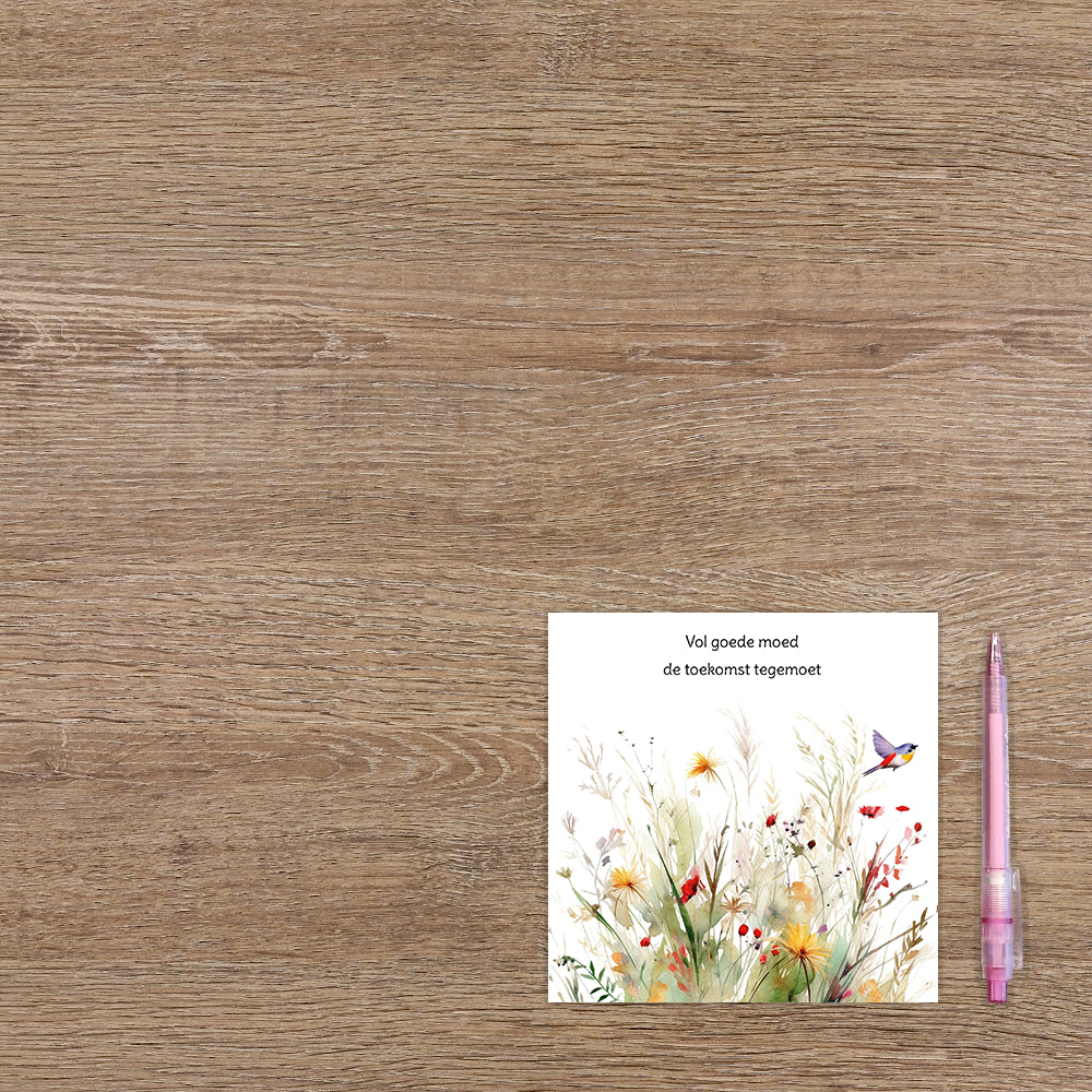 Vol goede moed de toekomst tegemoet