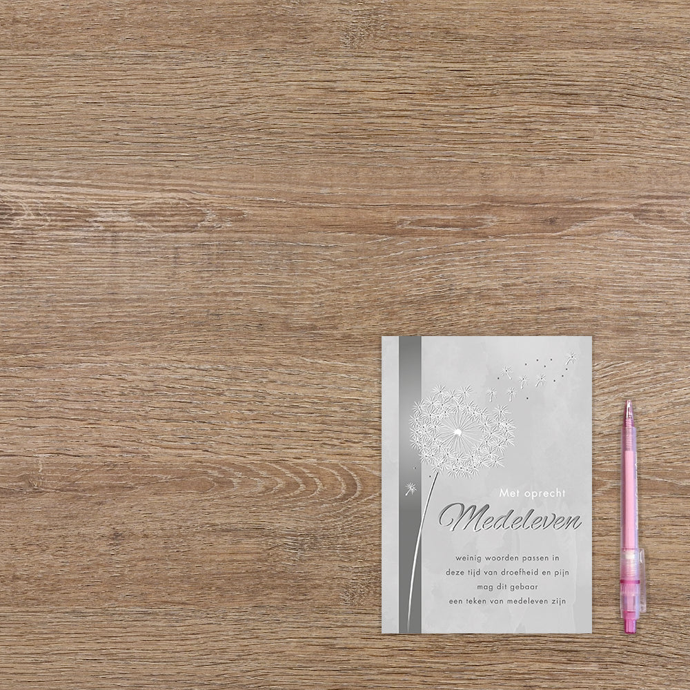 Met oprecht medeleven