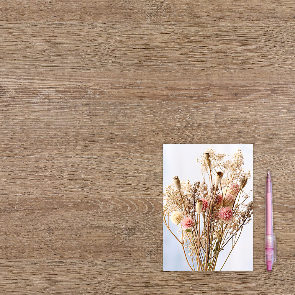 Blanco droog bloemen