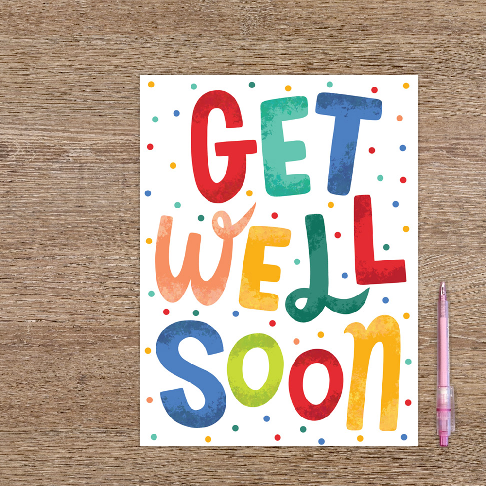 XL kaart - Get well soon