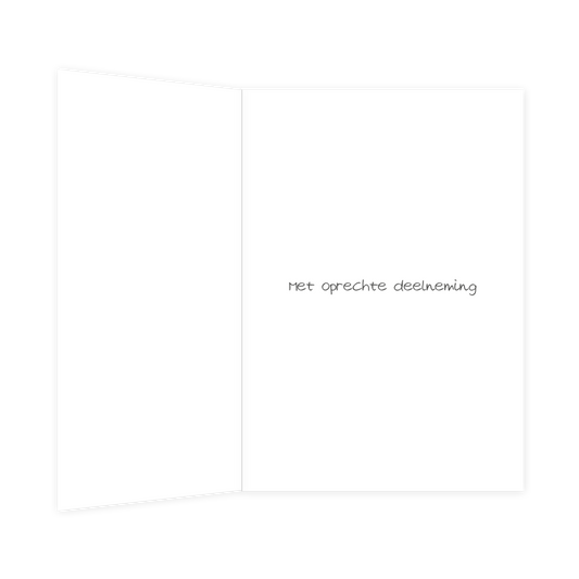 Sterkte in deze moeilijke tijd