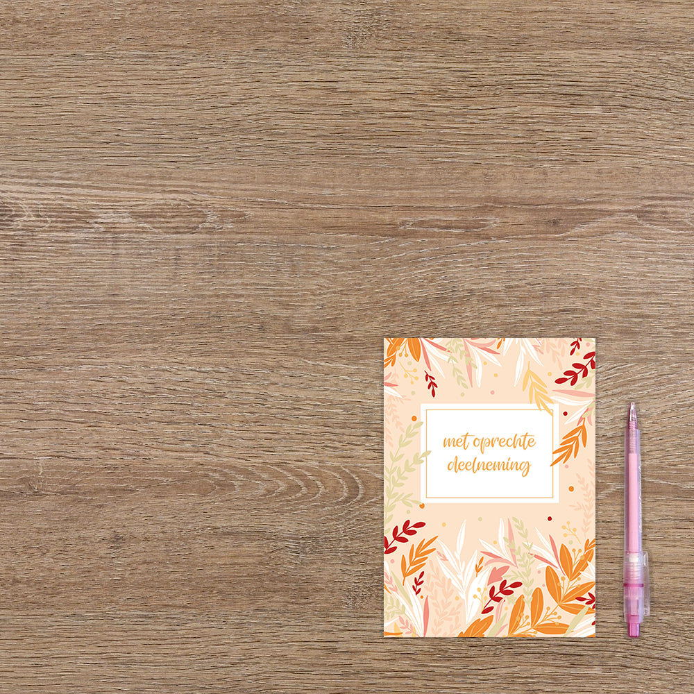 Met oprechte deelneming