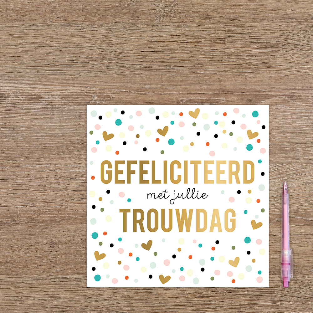 XL - Gefeliciteerd met jullie trouwdag