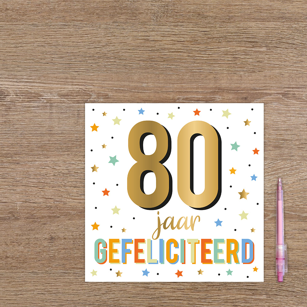 XL - 80 jaar gefeliciteerd