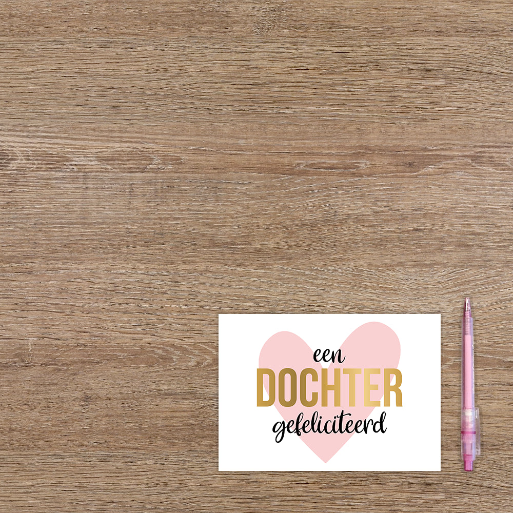 Een dochter gefeliciteerd