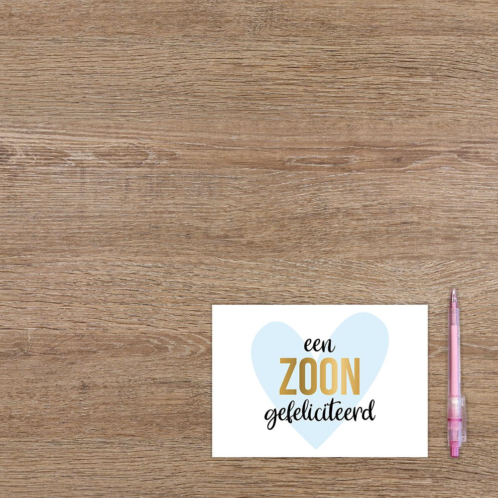 Een zoon gefeliciteerd