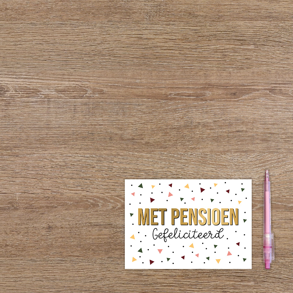 Met pensioen gefeliciteerd
