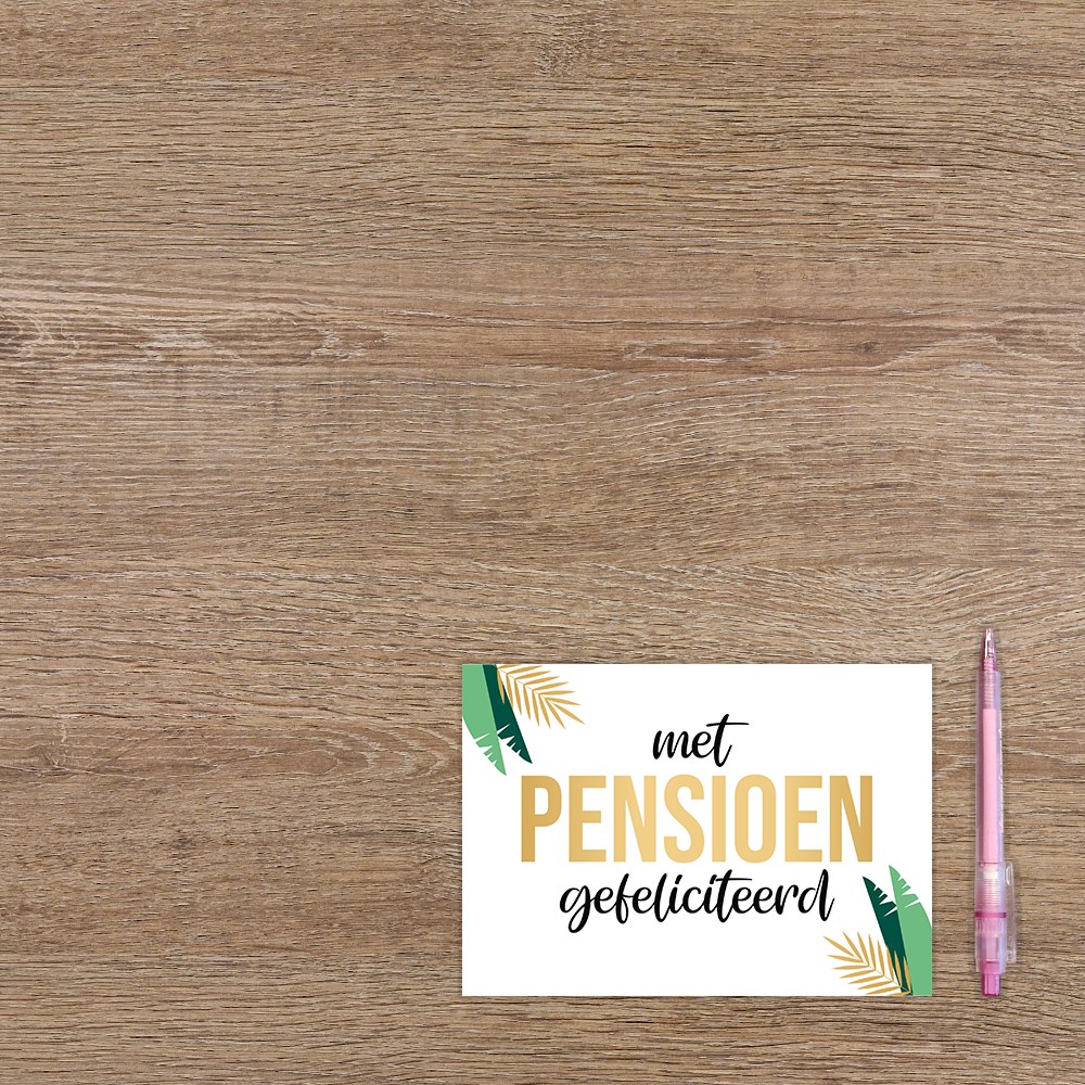 Met pensioen gefeliciteerd