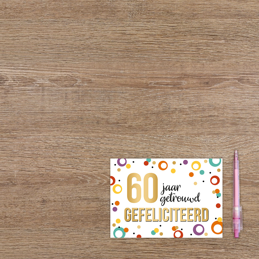 60 jaar getrouwd gefeliciteerd