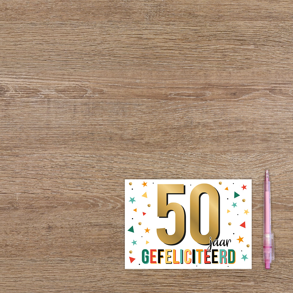 50 jaar gefeliciteerd
