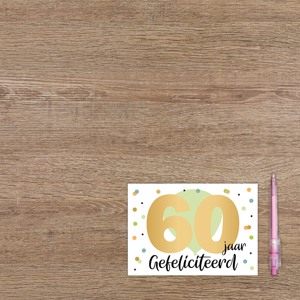 60 jaar gefeliciteerd
