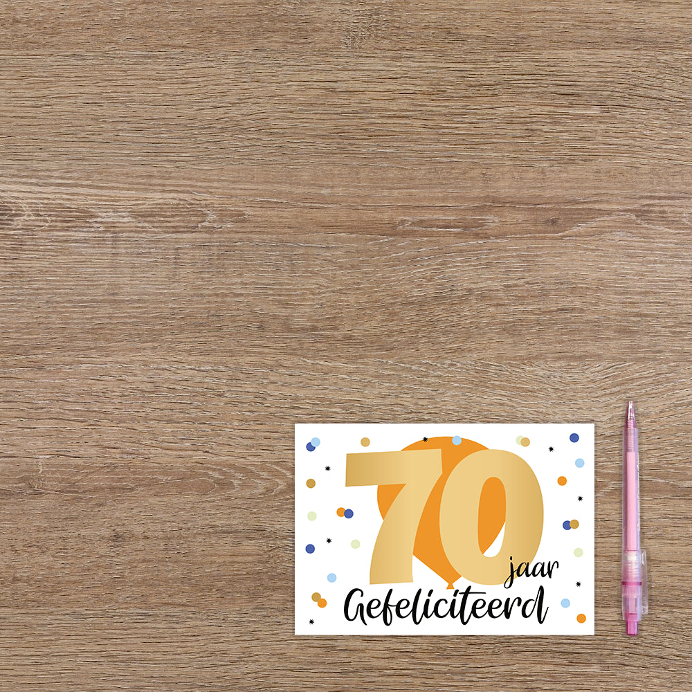 70 jaar gefeliciteerd