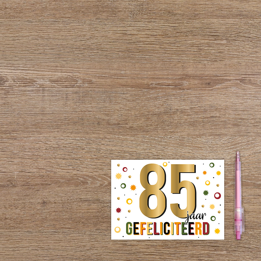 85 jaar gefeliciteerd