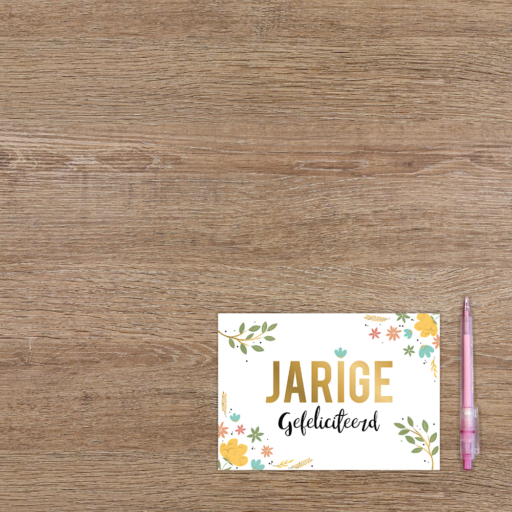 Jarige gefeliciteerd