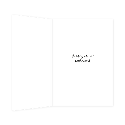 Hoera een kleintje op komst!