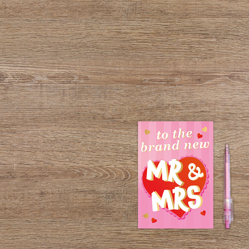 To the brand new MR & MRS