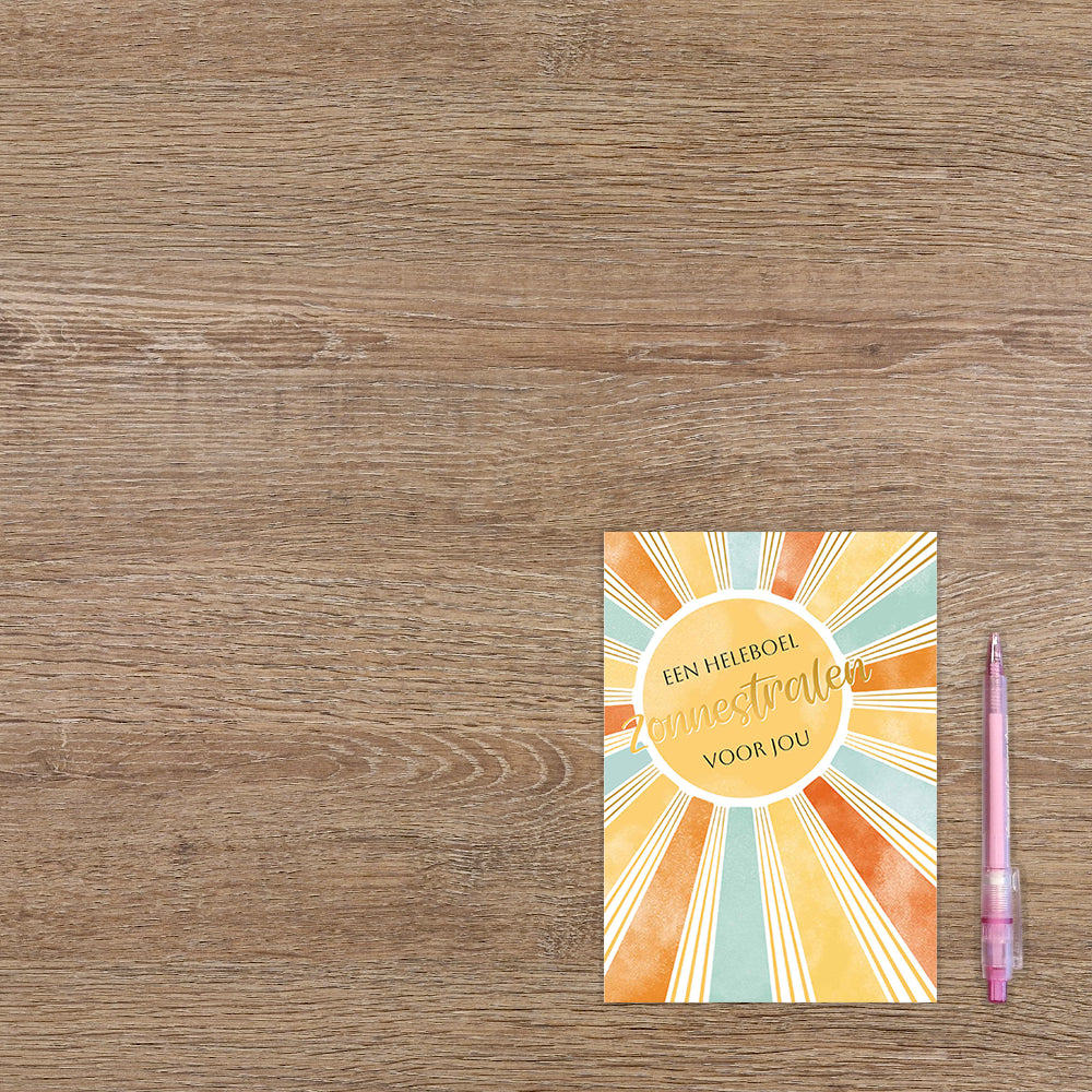 Een heleboel zonnestralen voor jou
