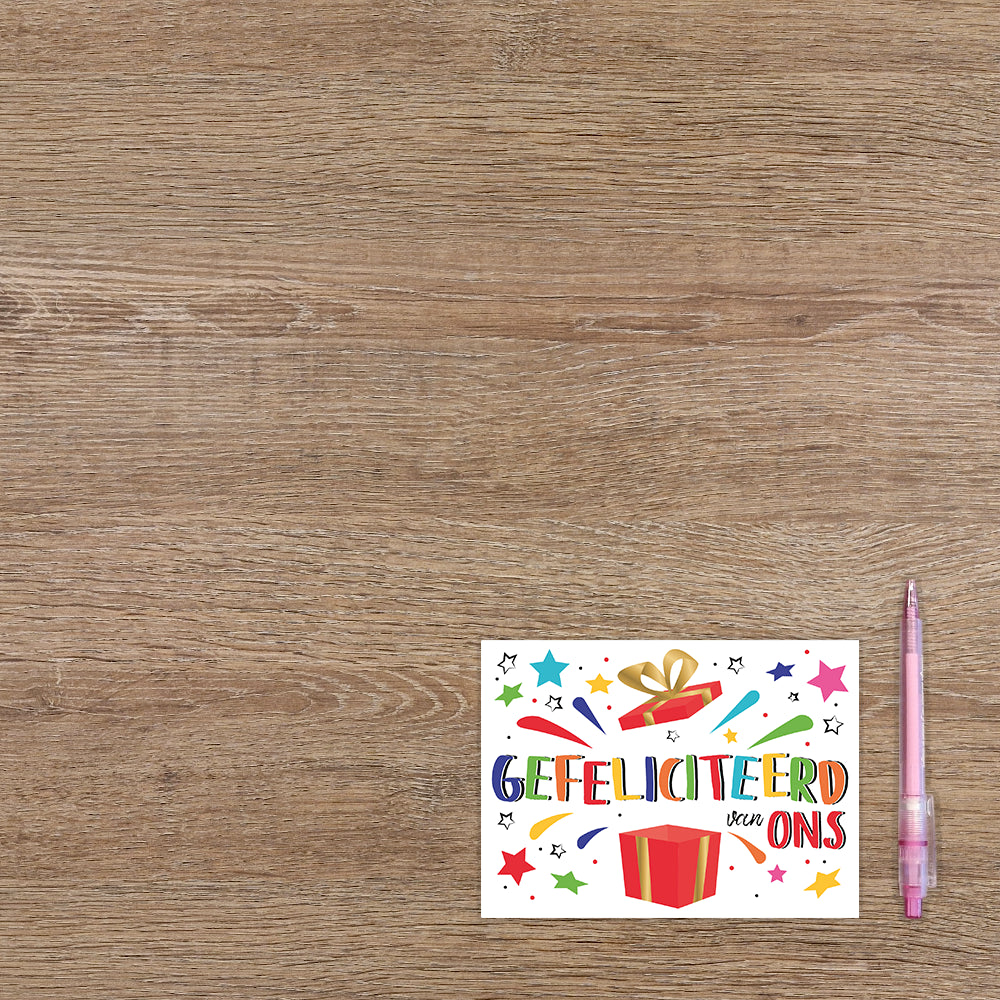 Gefeliciteerd van ons