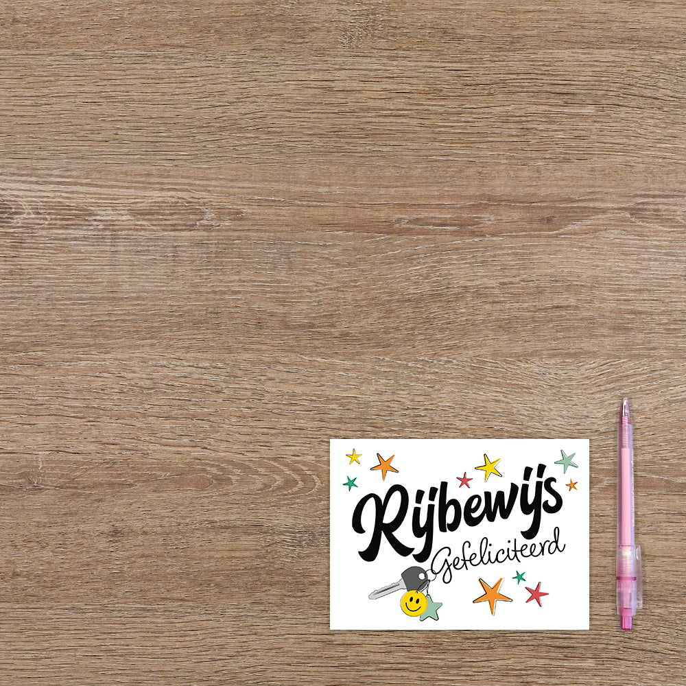 Rijbewijs gefeliciteerd