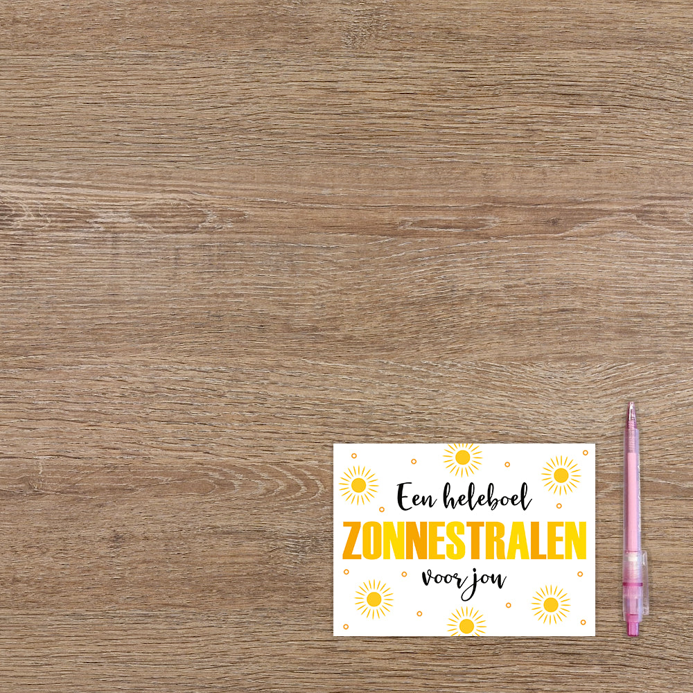 Een heleboel zonnestralen