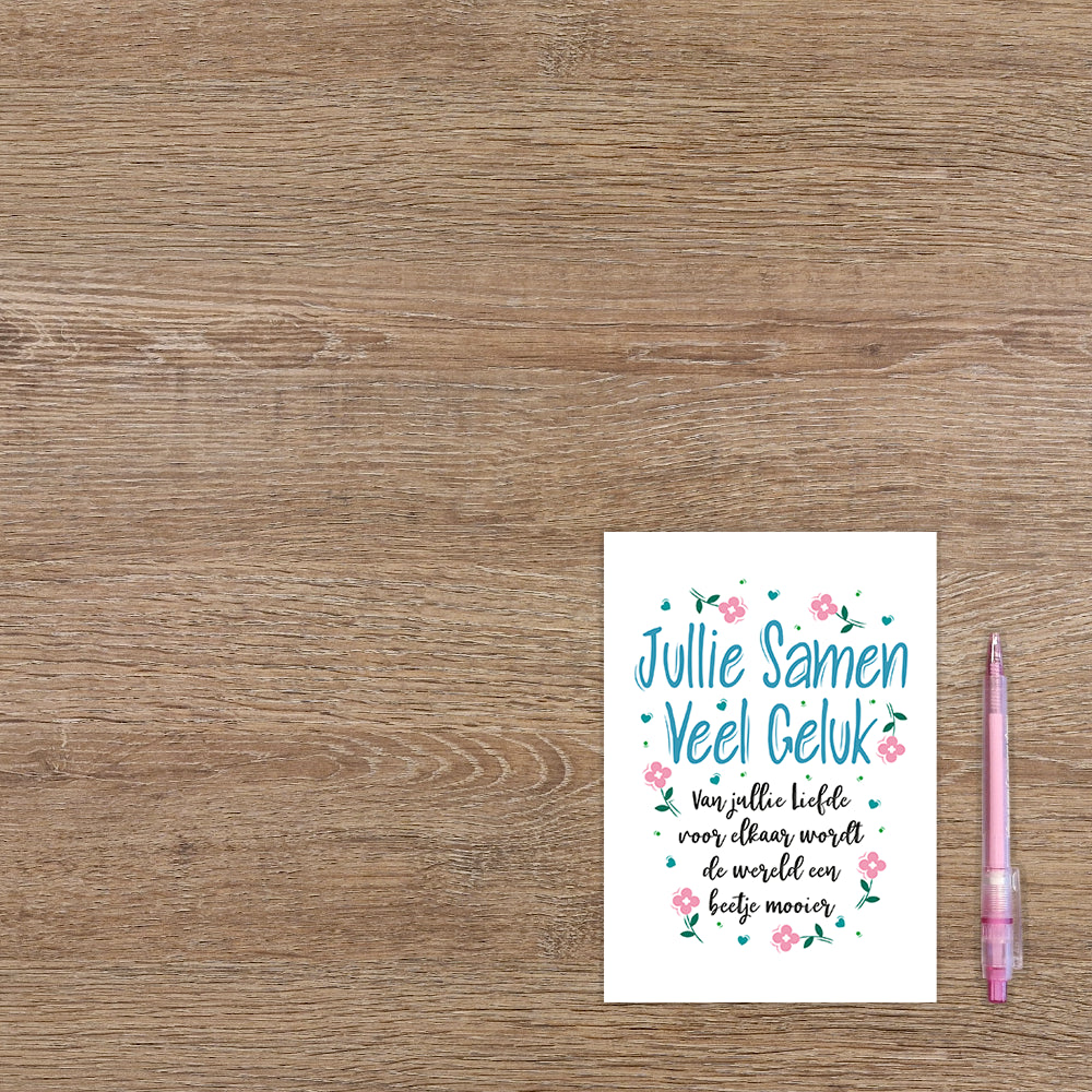 Jullie samen veel geluk