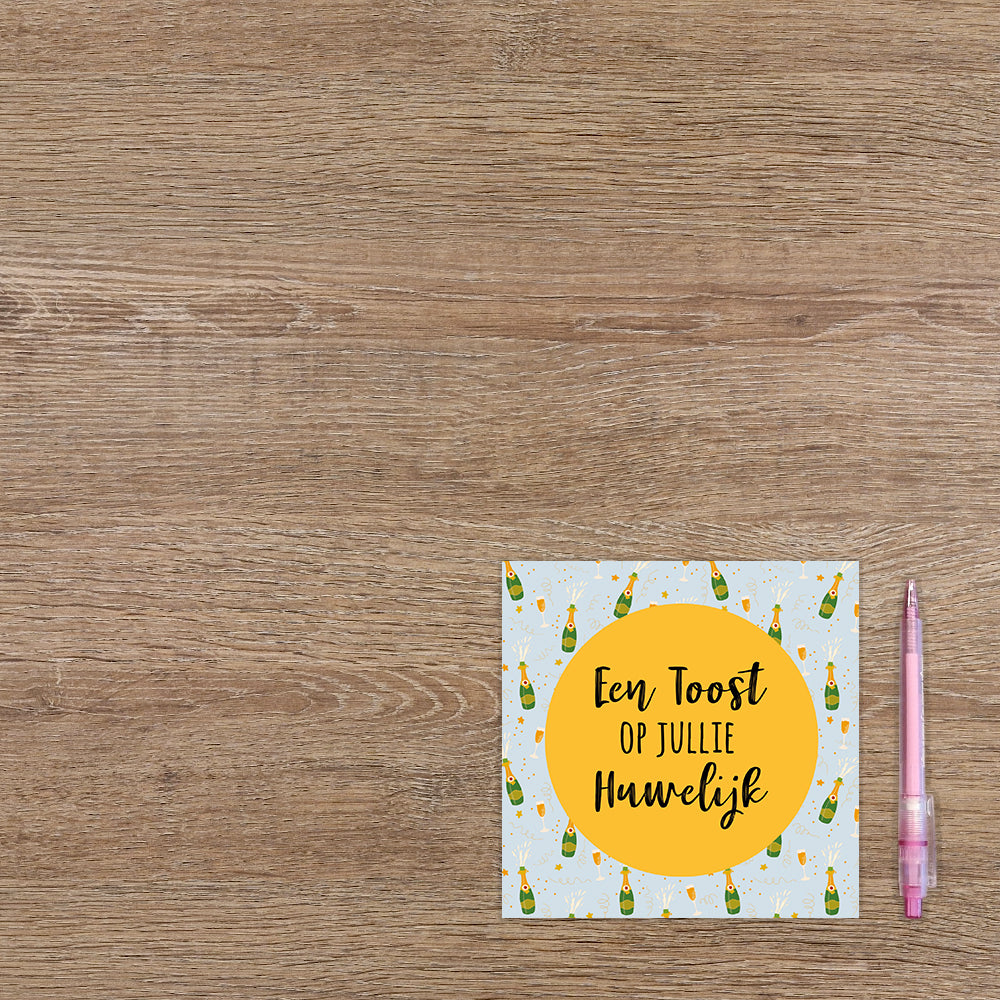Een toost op jullie huwelijk