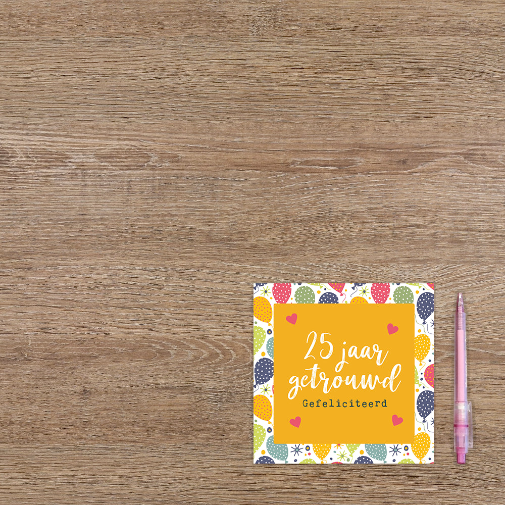 25 jaar getrouwd