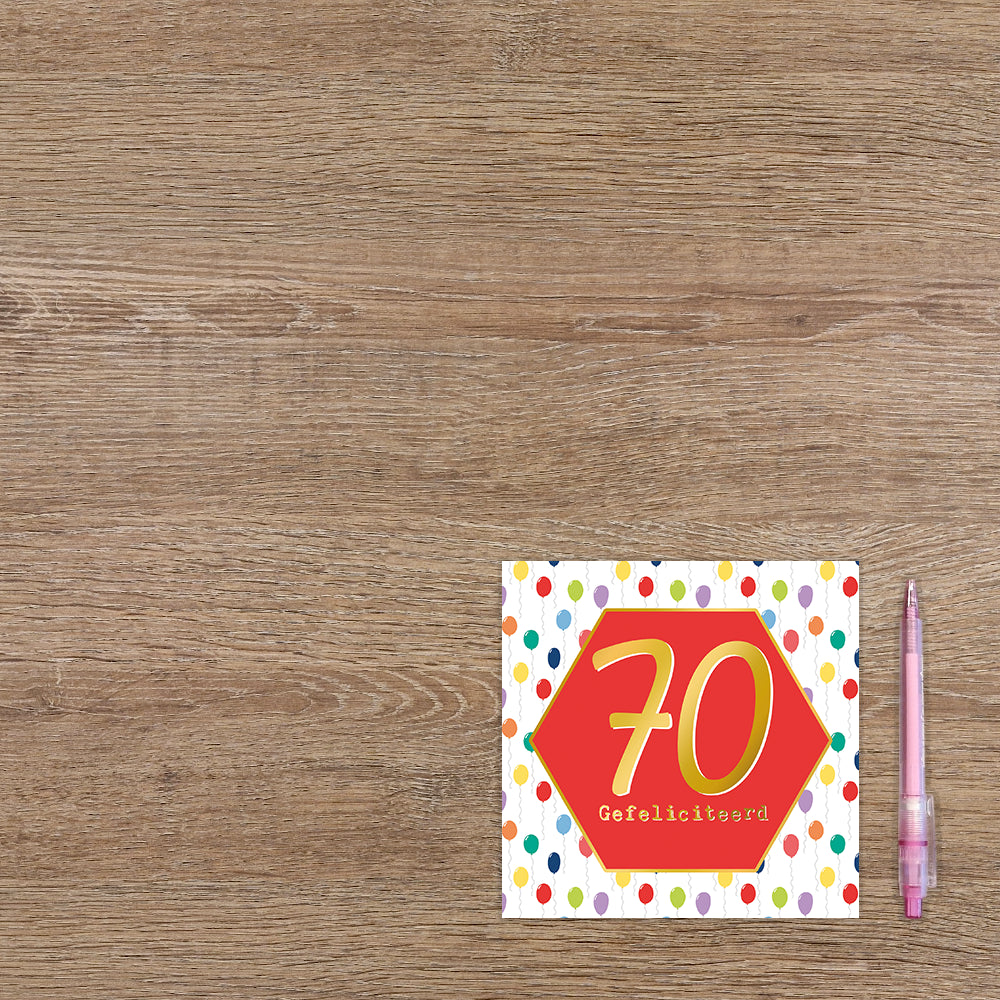 70 gefeliciteerd