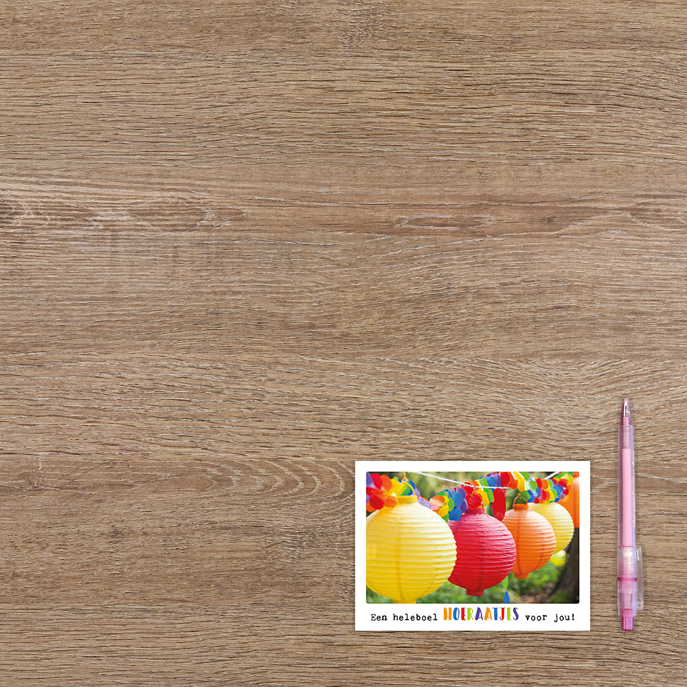 Een heleboel hoeraatjes voor jou!