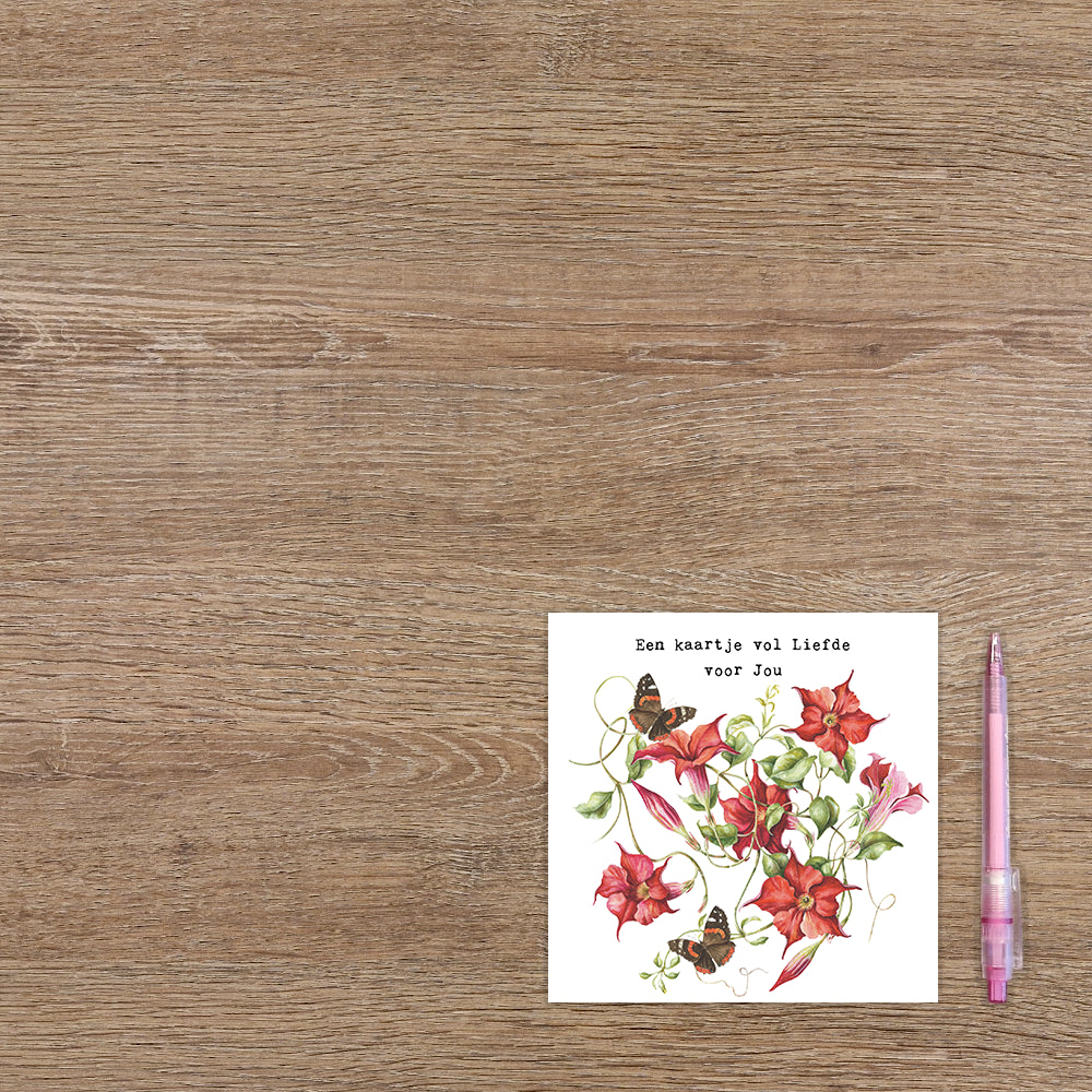 Een kaartje vol liefde voor jou