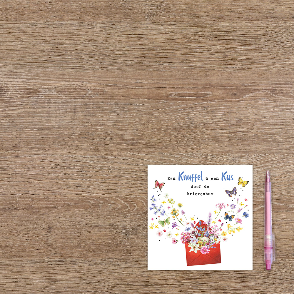 Een knuffel & een kus door de brievenbus