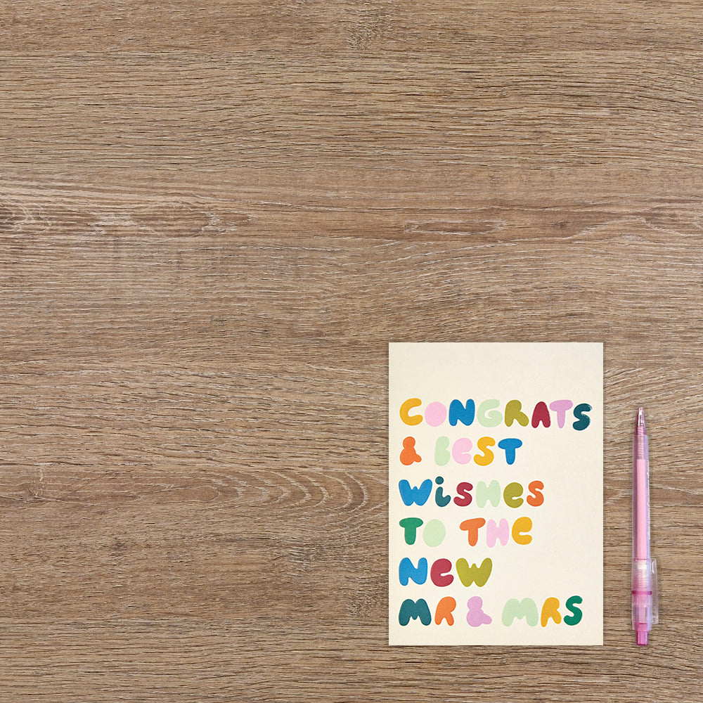 Congrats & best wishes to the new mr & mrs