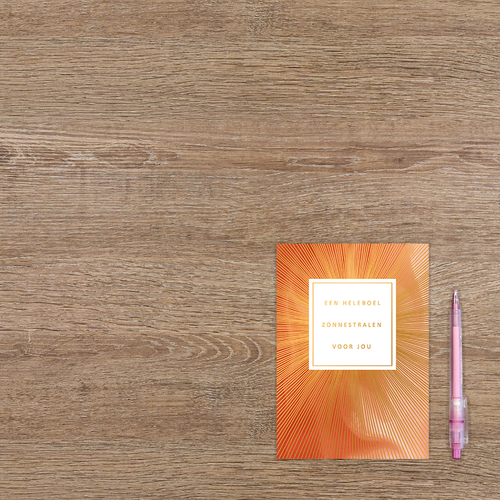 Een heleboel zonnestralen voor jou