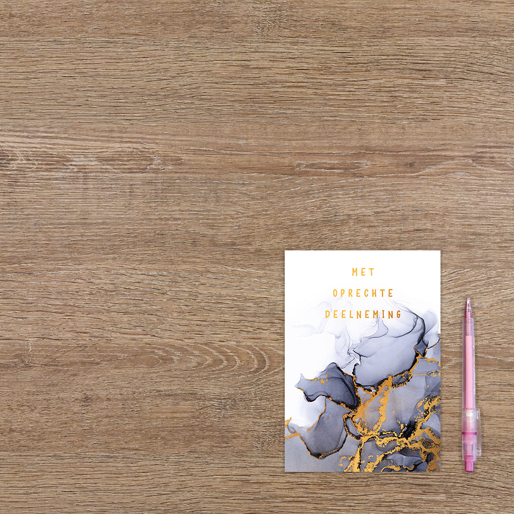 Met oprechte deelneming