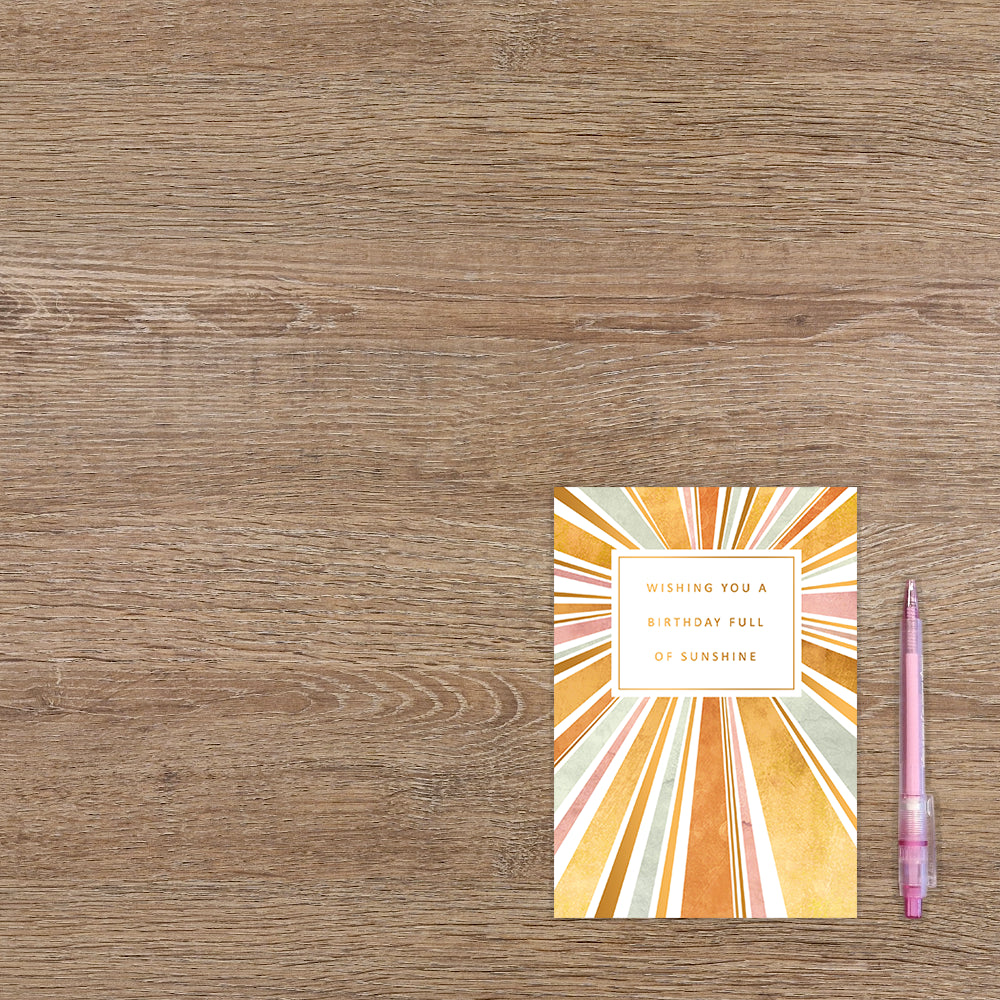 Wishing you a birthday full of sunshine