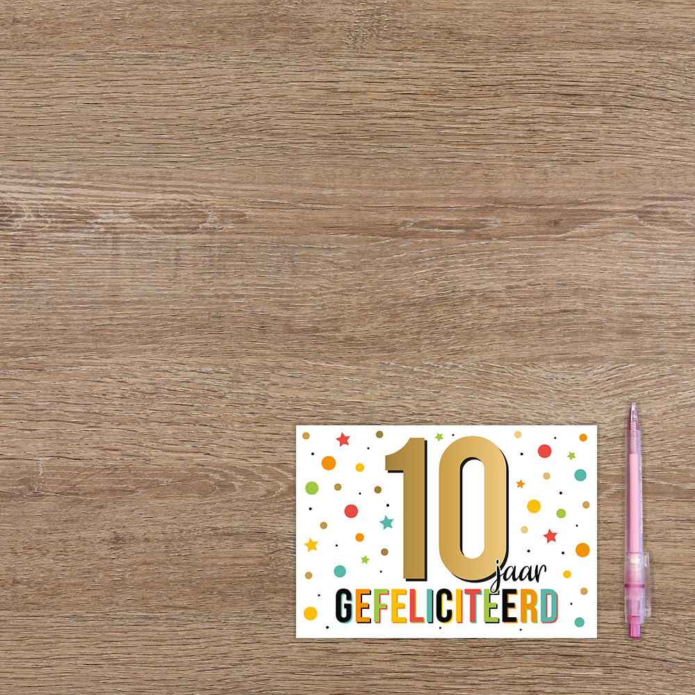 10 jaar gefeliciteerd