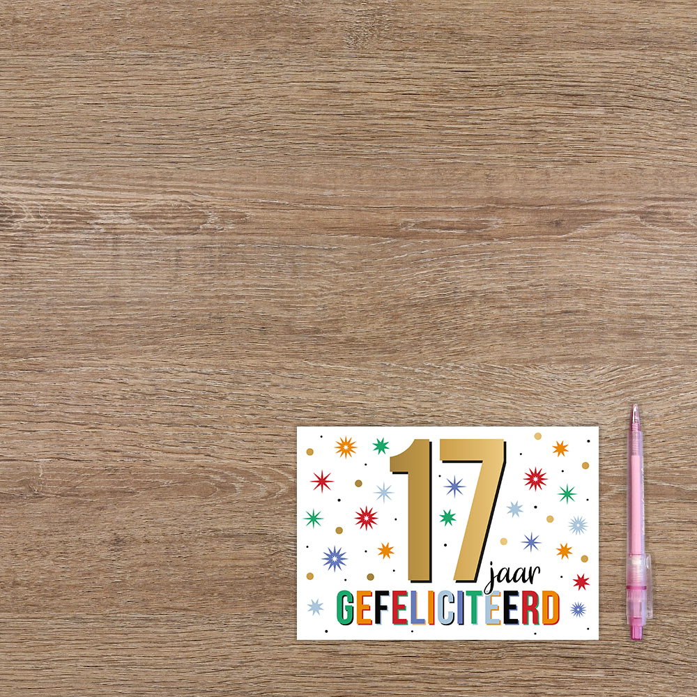 17 jaar gefeliciteerd