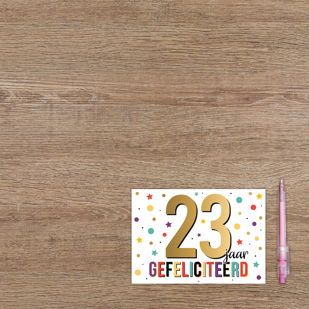 23 jaar gefeliciteerd
