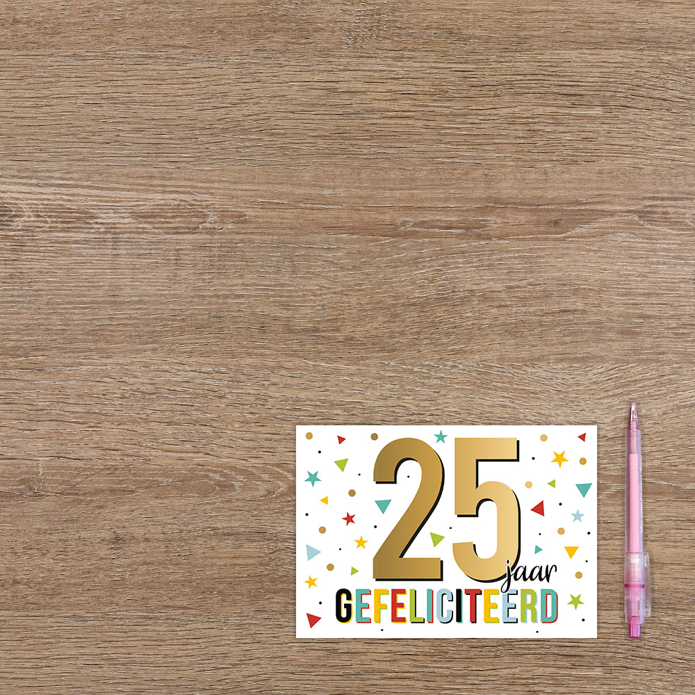 25 jaar gefeliciteerd