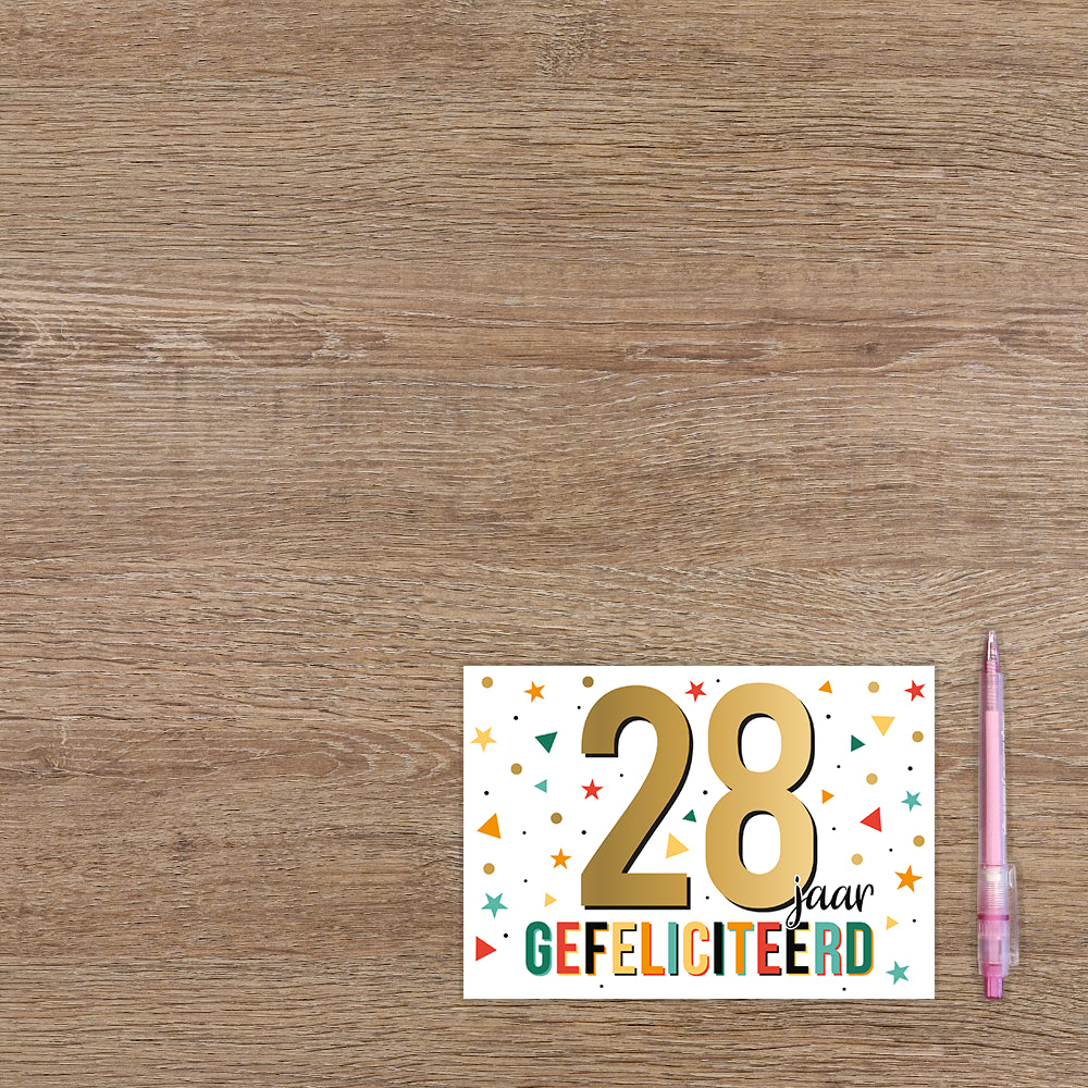 28 jaar gefeliciteerd
