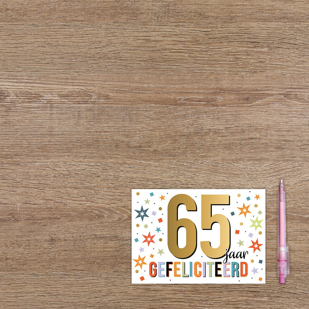 65 jaar gefeliciteerd
