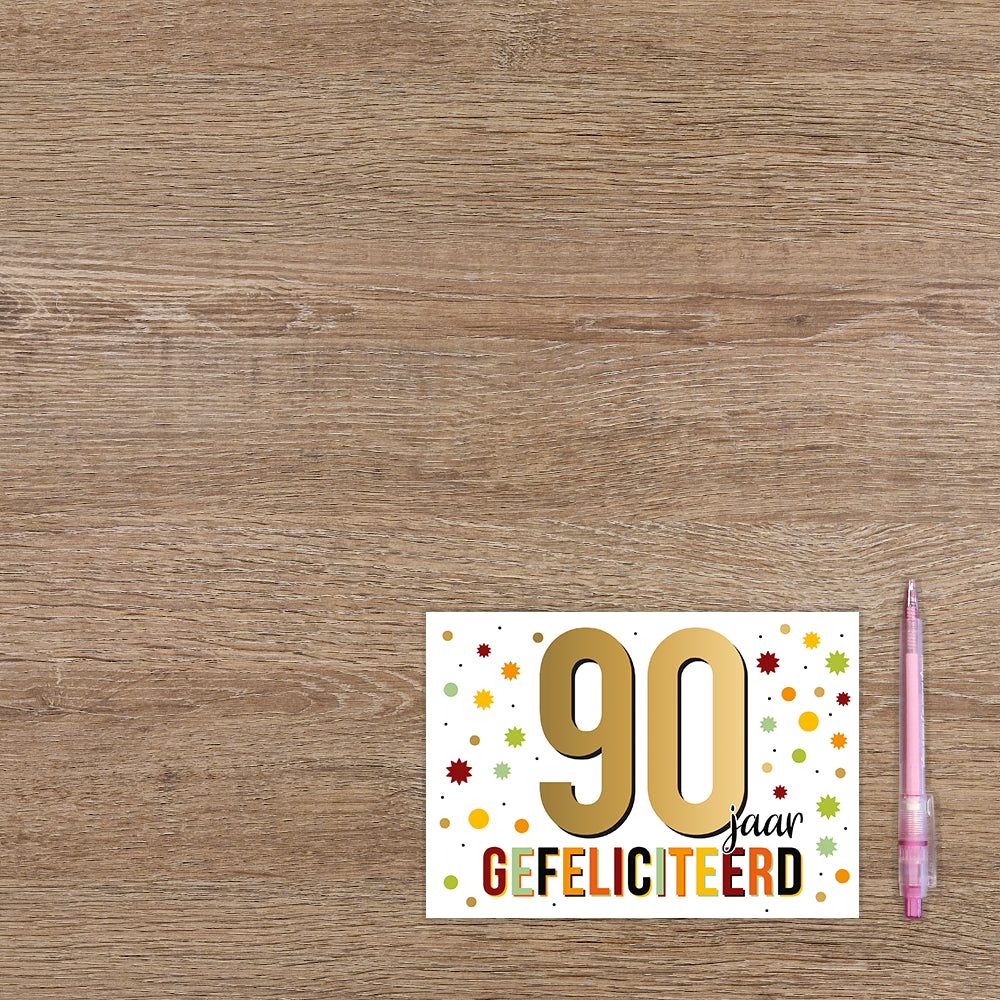 90 jaar gefeliciteerd