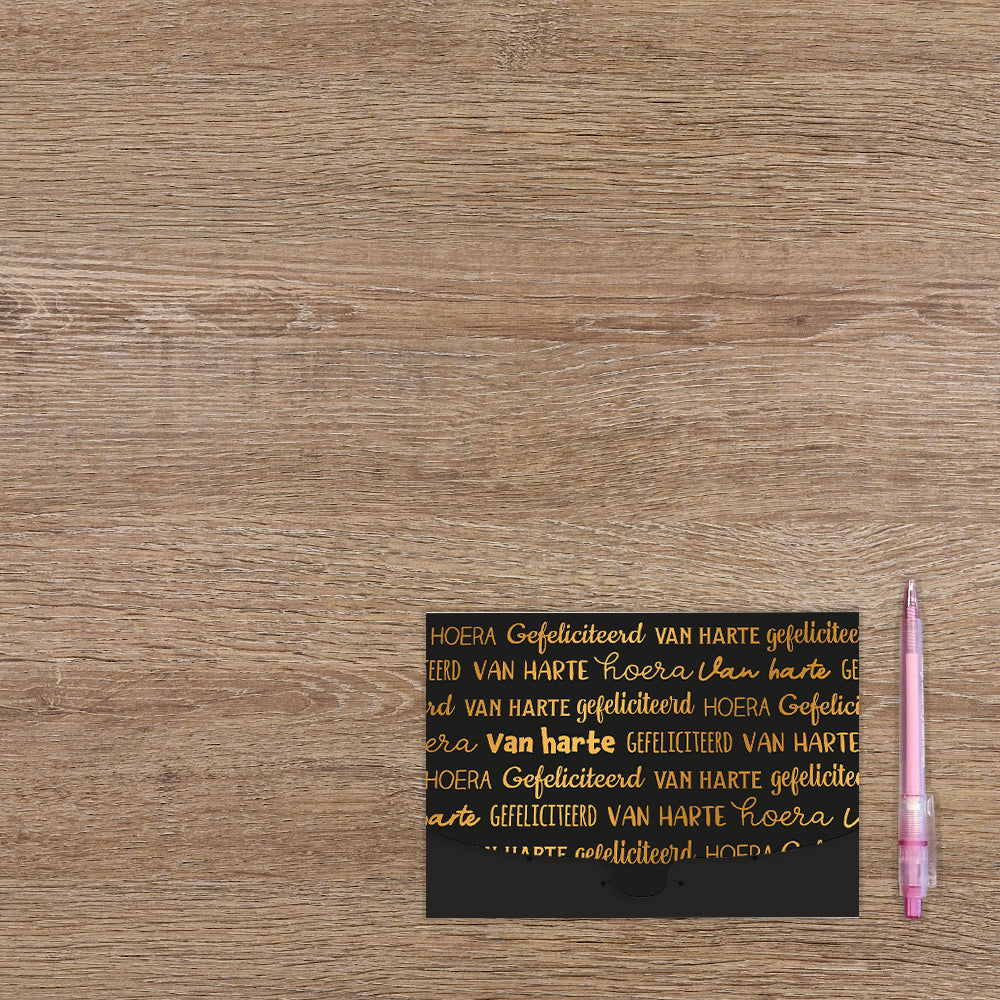 Hoera gefeliciteerd van harte