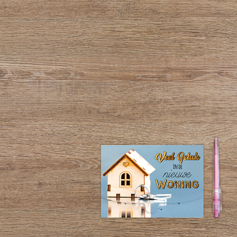 Veel geluk in de nieuwe woning