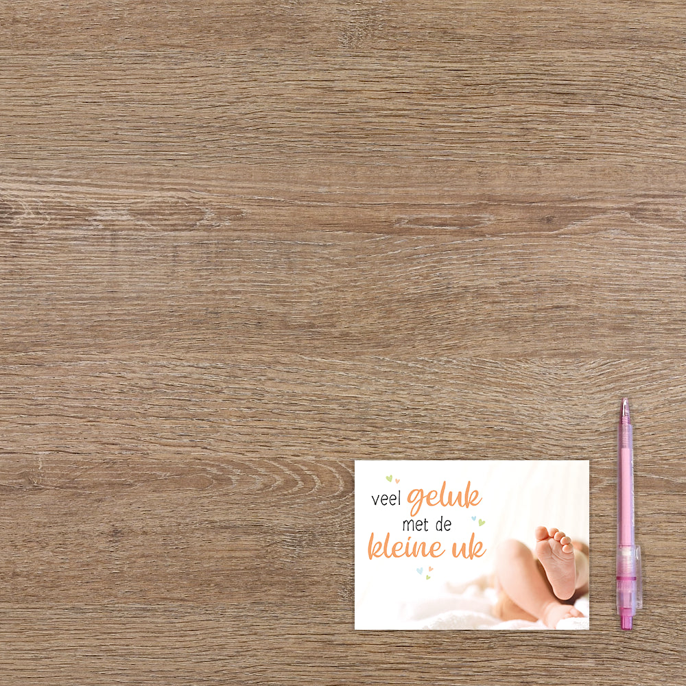 Veel geluk met de kleine uk